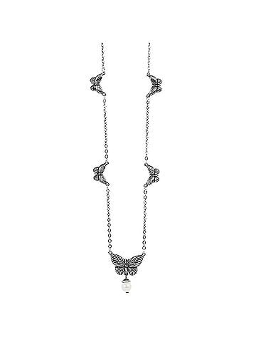 Brighton Bloom Butterfly Pearl Necklace (view 1)
