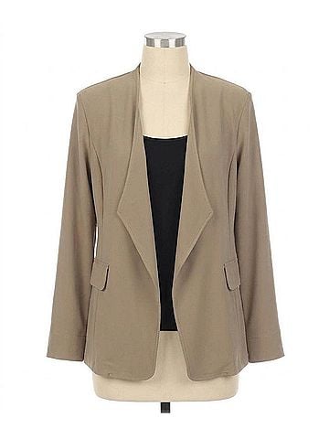 Joseph Ribkoff Open Front Long Sleeve Blazer in Java (view 1)