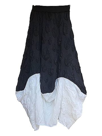 Sassy Women's Midi Skirt in Black And White (view 1)