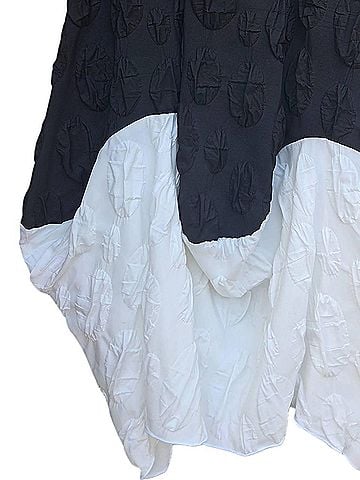 Sassy Women's Midi Skirt in Black And White (view 2)