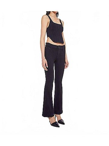 Mother Weekender Flared Leg Jeans in Nighty Night (view 2)
