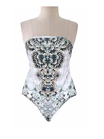 Hale Bob Women's Perfect One-Piece Swimsuit in Grey (view 1)