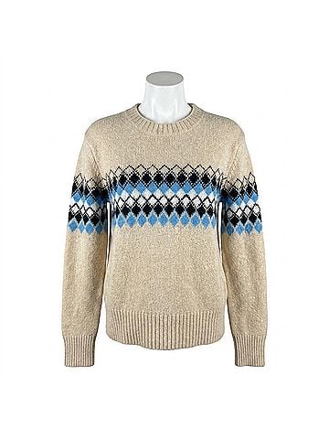 A.L.C. Women's Nathan Diamond Knit Sweater in Beige (view 1)