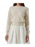 Astr Solid White Kiran Sweater in Ivory Size L - photo 3