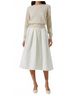 Astr Solid White Kiran Sweater in Ivory Size L - photo 4