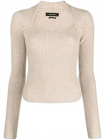 Isabel Marant Women's Pull Bailey Sweater in Beige (view 2)