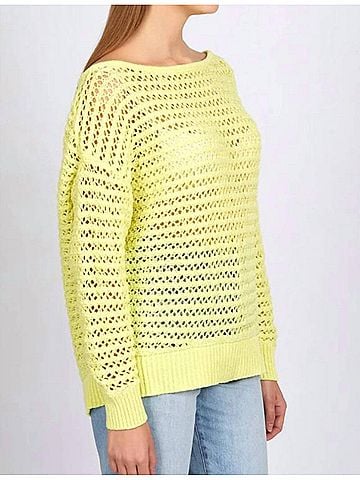 525 America Cindy Open Stitch Sweater in Margarita (view 2)