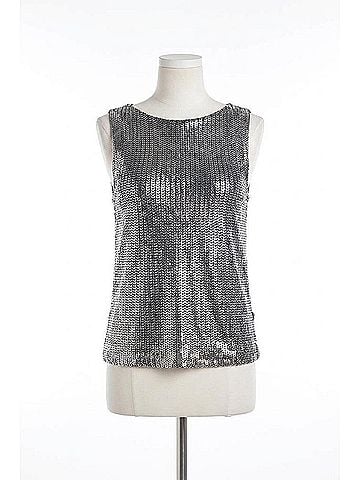 Elan Raz Top in Silver (view 1)