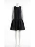 Hunter Bell Solid Black Windsor Mini Dress in Onyx Size S - photo 1