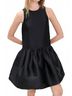 Hunter Bell Solid Black Windsor Mini Dress in Onyx Size S - photo 2