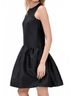 Hunter Bell Solid Black Windsor Mini Dress in Onyx Size S - photo 4