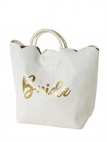 Shiraleah Shiraleah Bride Scalloped Tote (view 1)