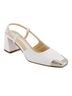 Andrea Multi Color Women's Slingback Square Toe Heels Size 8 - photo 3