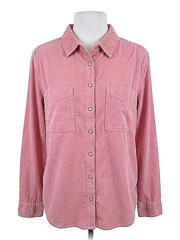 Dylan Women Tucker Cord Shirt in Rose Desert (view 1)