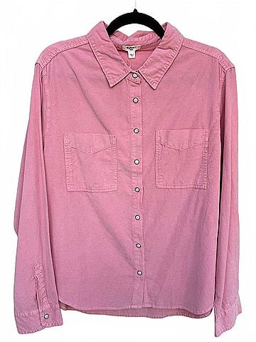 Dylan Women Tucker Cord Shirt in Rose Desert (view 2)