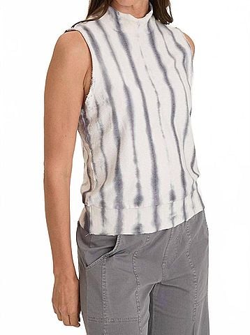 Wearables Isolde Mock Neck Top in Pelagic Wash Mist (view 2)
