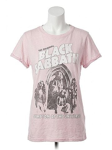 Recycled Karma Black Sabbath Short Sleeve Tee in Petal (view 1)