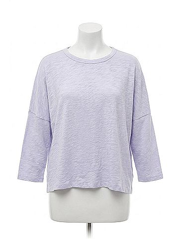 Lilla P Easy Long Sleeve Beach Tee in Lilac (view 1)
