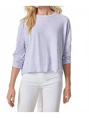 Lilla P Easy Long Sleeve Beach Tee in Lilac (view 2)