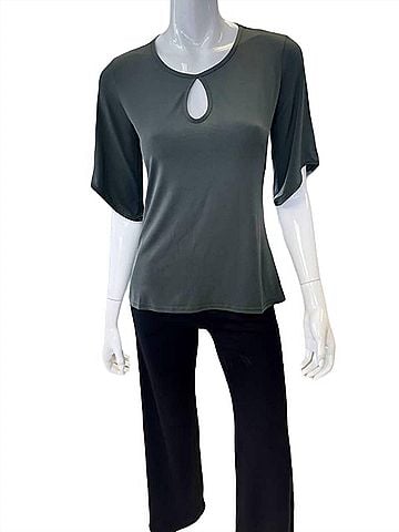Viereck Women's Hotel Top in Olive (view 2)
