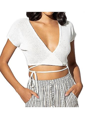 Lusana Jules Top in White (view 2)