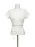 Lusana White Jules Top in White Size M - photo 1
