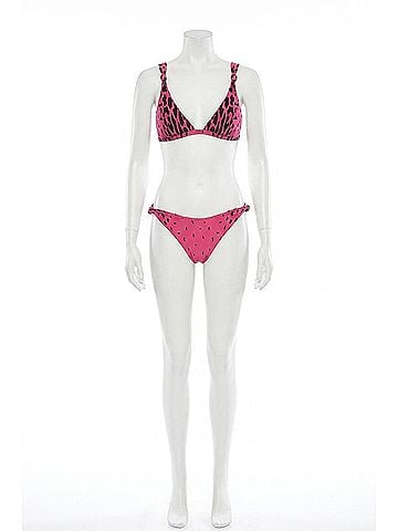 Beach Riot Bette Top in Fuchsia Purple Cheetah (view 1)