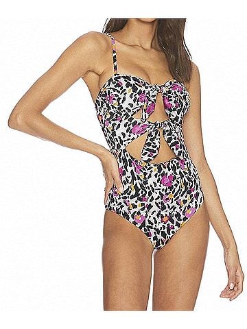 Beach Riot Mia One Piece in Multi Leopard (view 2)