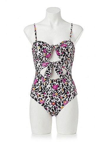 Beach Riot Mia One Piece in Multi Leopard (view 1)
