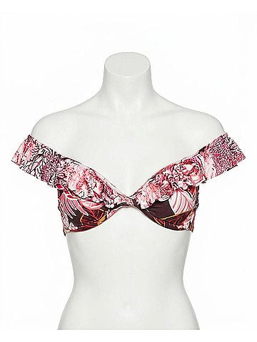 Maaji Underwire Off The Shoulder Ruffle Bikini Top in Maa Guajira Park (view 1)