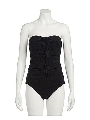 Magicsuit Lola Bandeau Tankini Top in Mag Black (view 1)