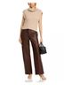SIMKHAI Brown Maple Knit Top in Oatmeal Size S - photo 3