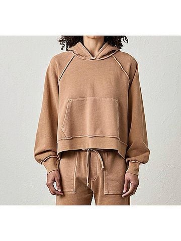 NSF Luma Oversize Poncho in Faded Caramel (view 2)