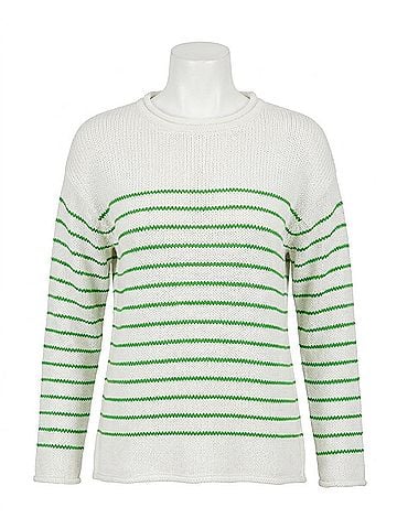 Lilly Pulitzer Lotan Sweater in Putting Green Tidepool Stripe (view 1)