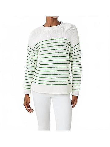 Lilly Pulitzer Lotan Sweater in Putting Green Tidepool Stripe (view 2)