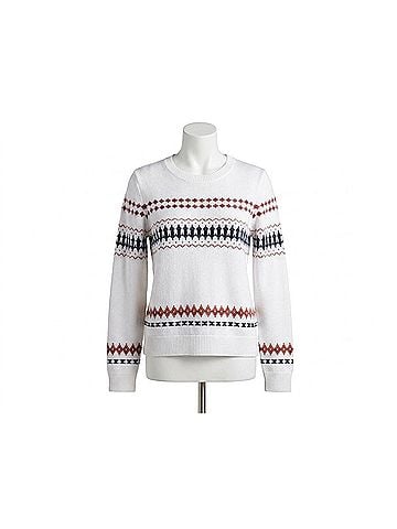 Southern Tide Mckenna Fairisle Sweater in Marshmallow (view 1)