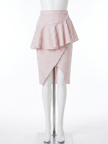 Asilio Rough Lines Skirt in Pink (view 1)