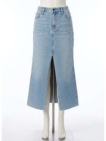 Show Me Your Mumu Mcentire Maxi Skirt in Stone Blue (view 1)