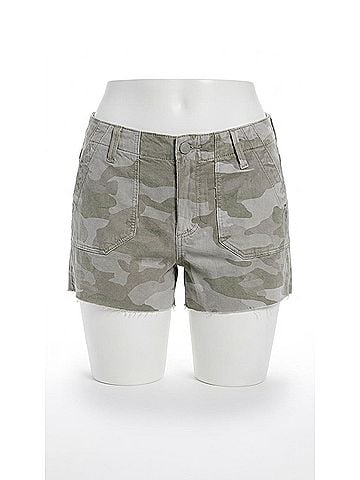 Paige Mayslie Utility Shorts in Camo Print (view 1)