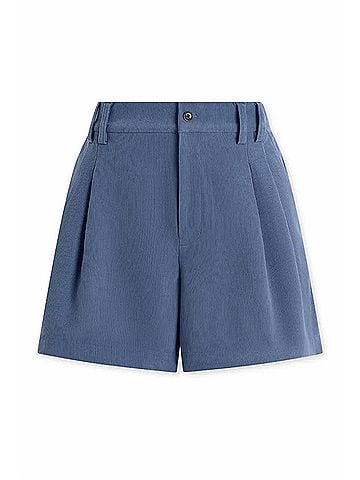 Varley Jorden Pleat Short in Bijou Blue (view 1)