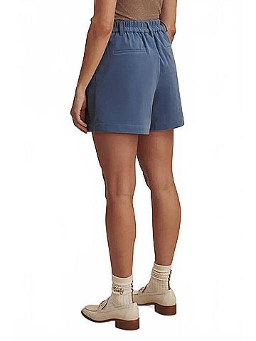 Varley Jorden Pleat Short in Bijou Blue (view 2)