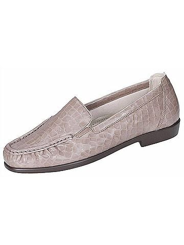 SAS Women's Joy Slip On Loafer in Taupe Croc (view 2)