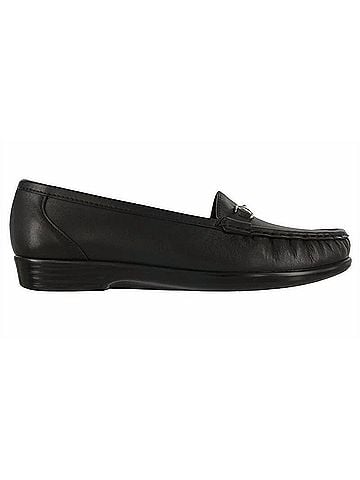SAS Women's Metro Smooth Slip On Loafer in Black (view 1)