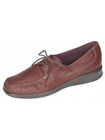 SAS Women's Petra Lace Up Loafer in Mulch (view 2)
