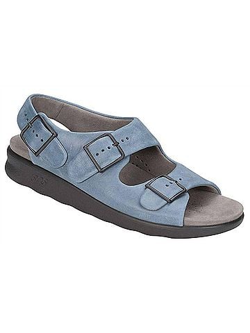 SAS Women's Relaxed Heel Strap Sandal in Denim (view 1)