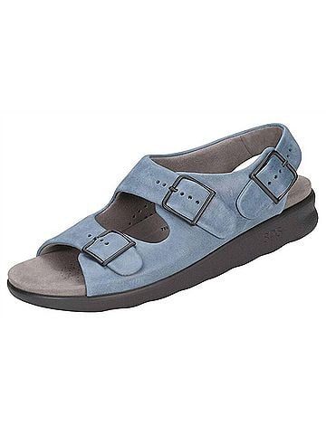 SAS Women's Relaxed Heel Strap Sandal in Denim (view 2)