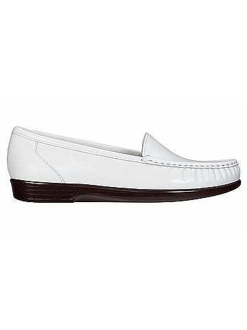 SAS Women's Simplify Slip On Loafer in White (view 1)
