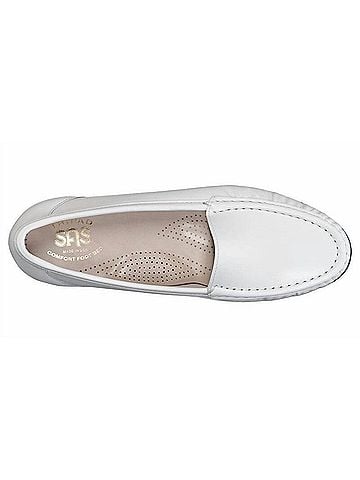 SAS Women's Simplify Slip On Loafer in White (view 2)