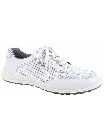 SAS Women's Sporty Lux Lace Up Sneaker in Perf White (view 1)