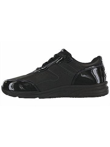 SAS Women's Tour Lace Up Athletic Shoes in Black Patent Leather (view 2)